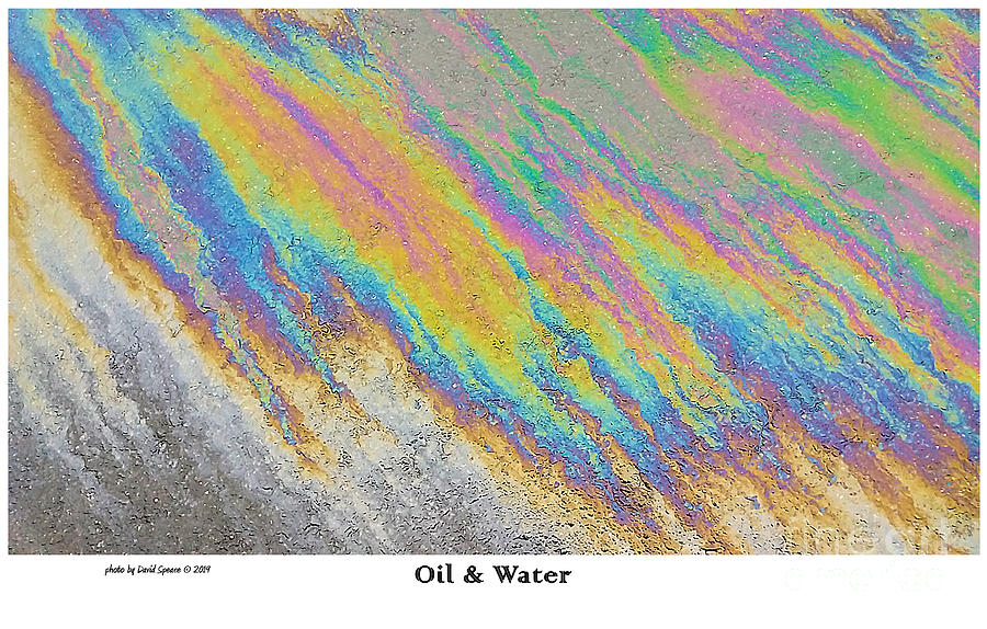 Oil and Water Photograph by David Speace