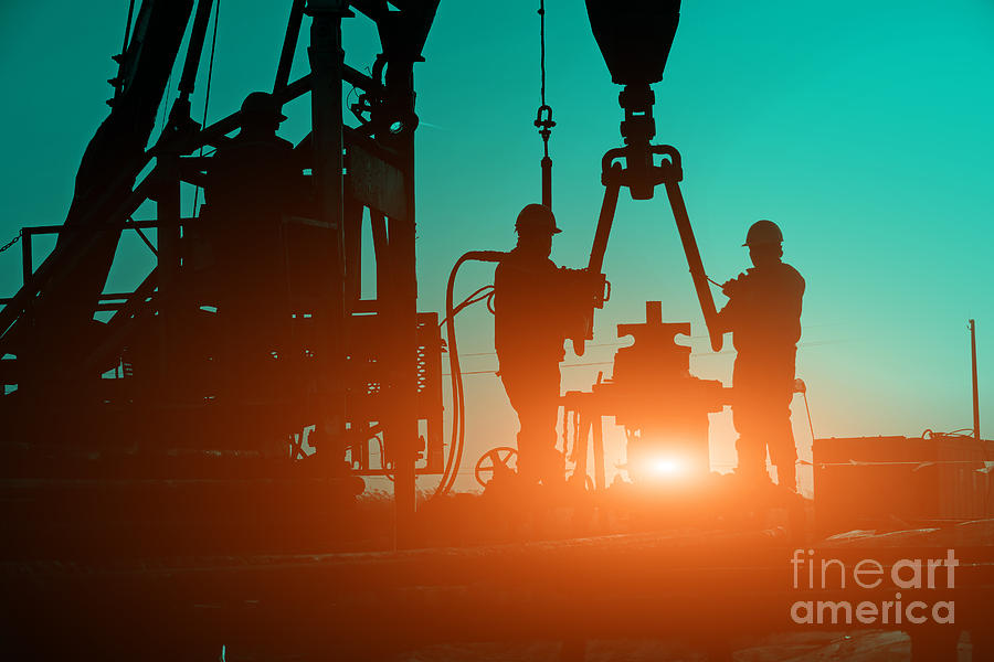 Oilfield Photograph - Oil Drilling Exploration, The Oil by Pan Demin Oilfield Photograph - Oil Drilling Exploration, The Oil by Pan Demin