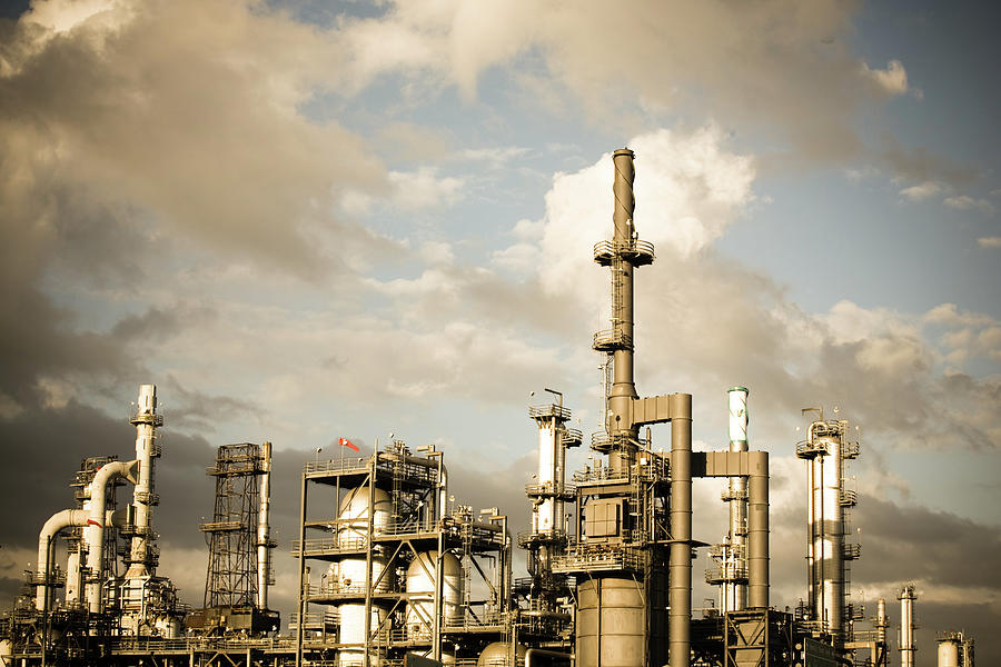 Oil Refinery Photograph by Halbergman