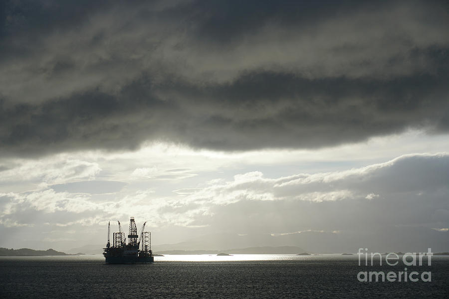 Oil Rig Photograph by Tony Craddock/science Photo Library