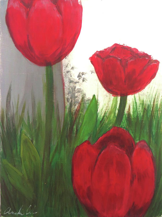 Oil Tank Tulips by Andrea Cole Oil Tank Tulips by Andrea Cole