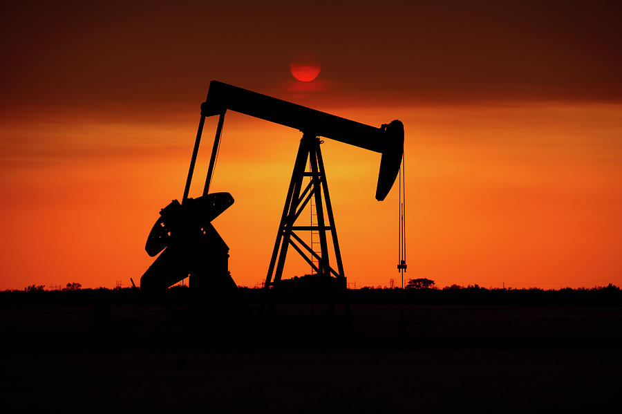 Oil Well In West Texas At Sunset Photograph by Brandonj74