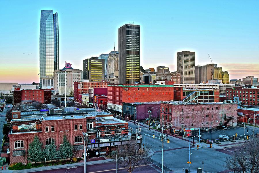 OKC from the Parking Garage Photograph by Frozen in Time Fine Art Photography