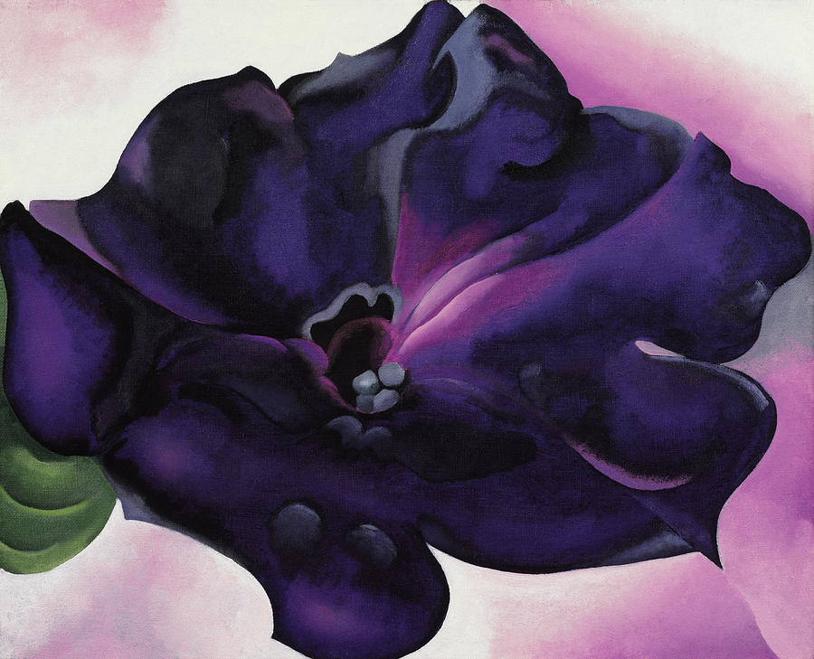 O'keefe-petunia Mixed Media by Portfolio Arts Group