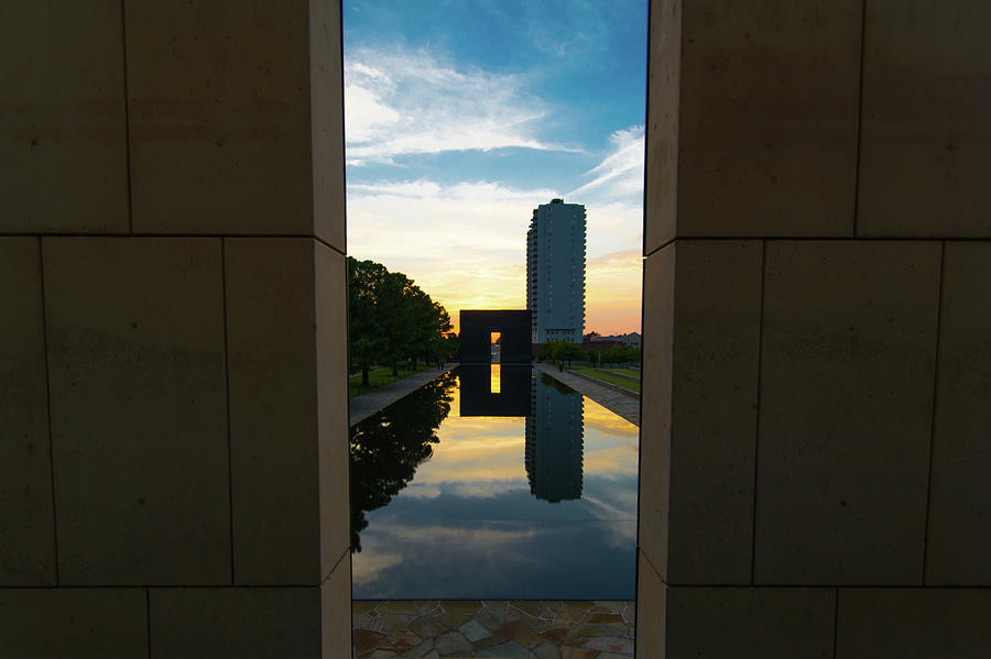 Oklahoma City Memorial Sunset Photograph by Hillis Creative