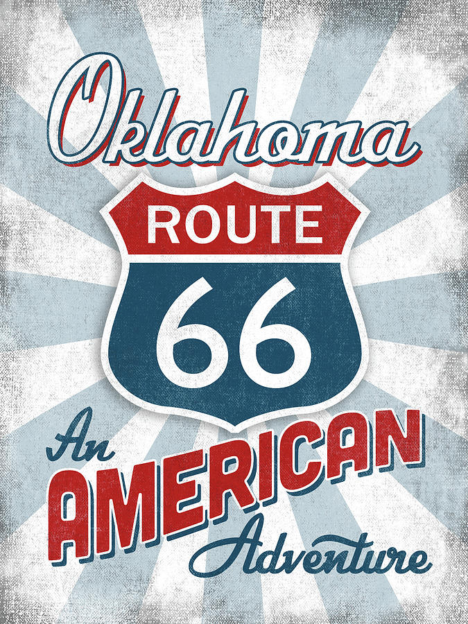 Oklahoma Route 66 America Digital Art by Flo Karp