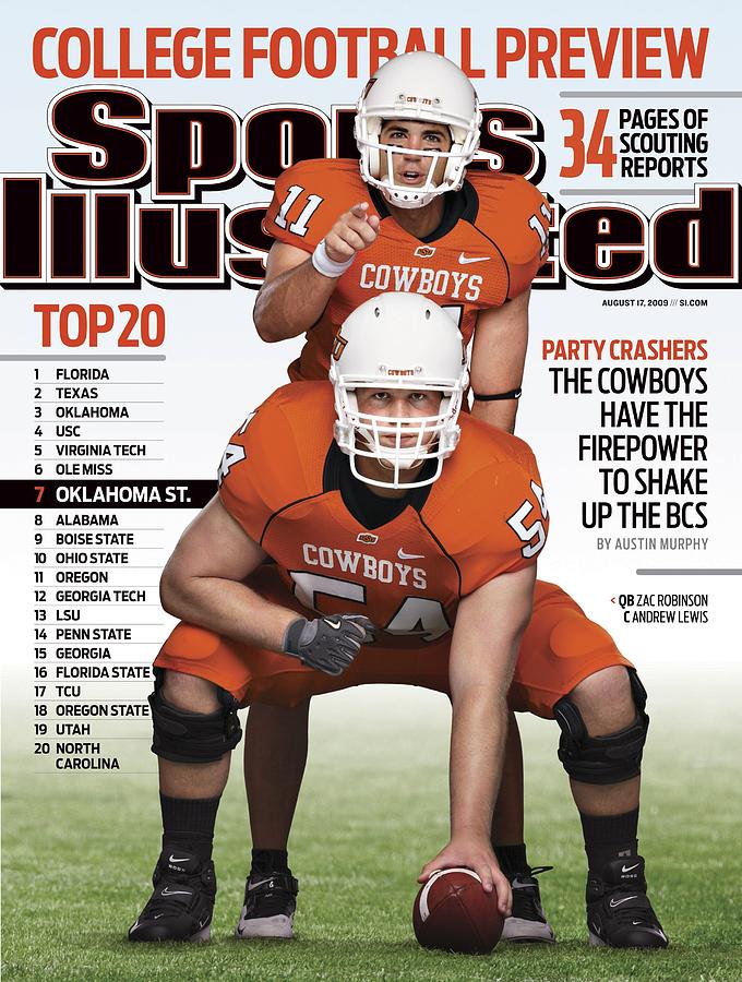Oklahoma State University Qb Zac Robinson 11 And Andrew Sports Illustrated Cover Photograph by Sports Illustrated