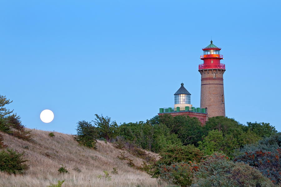 Old & New Lighthouses In Cape Arkona, Ruegen Digital Art by Christian Back