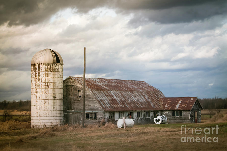 Old Abandoned Barn And Silo Photograph By Claudia M Photography - Fine 