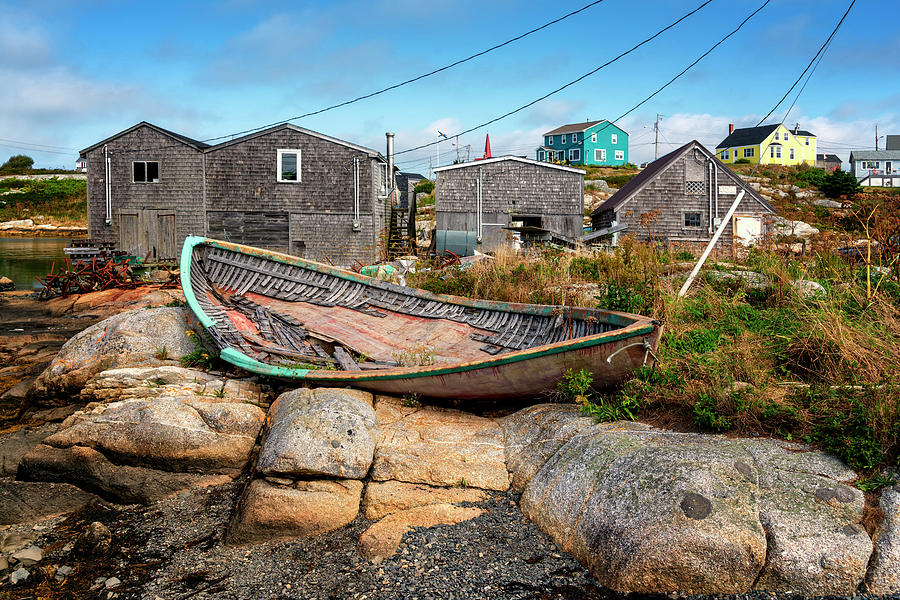 Old Abandoned Boat Peggys Cove Nova Scotia Canada GRK9072_09172018 Photograph by Greg Kluempers