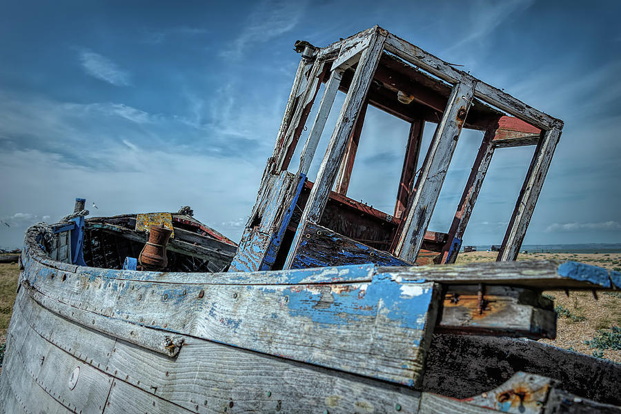 Old Abandoned Boat Photograph by Rick Deacon