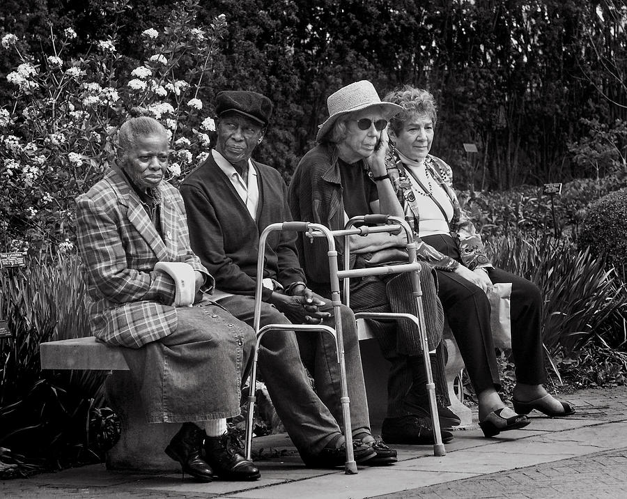 Street Photograph - Old Age by Michael Castellano