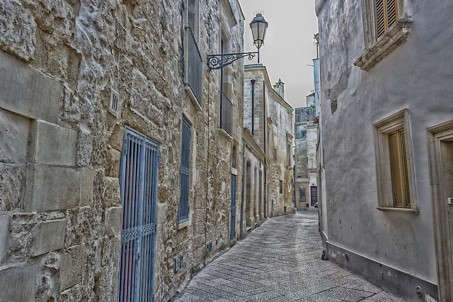 Old alley  in Lecce Photograph by Vivida Photo PC