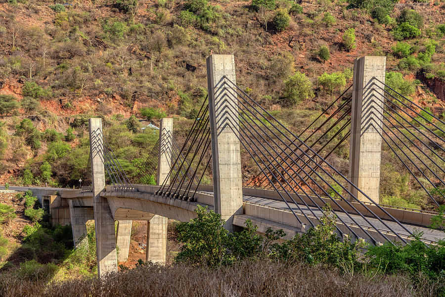 old and new bridge across Blue Nile, Ethiopia Photograph by Artush Foto ...