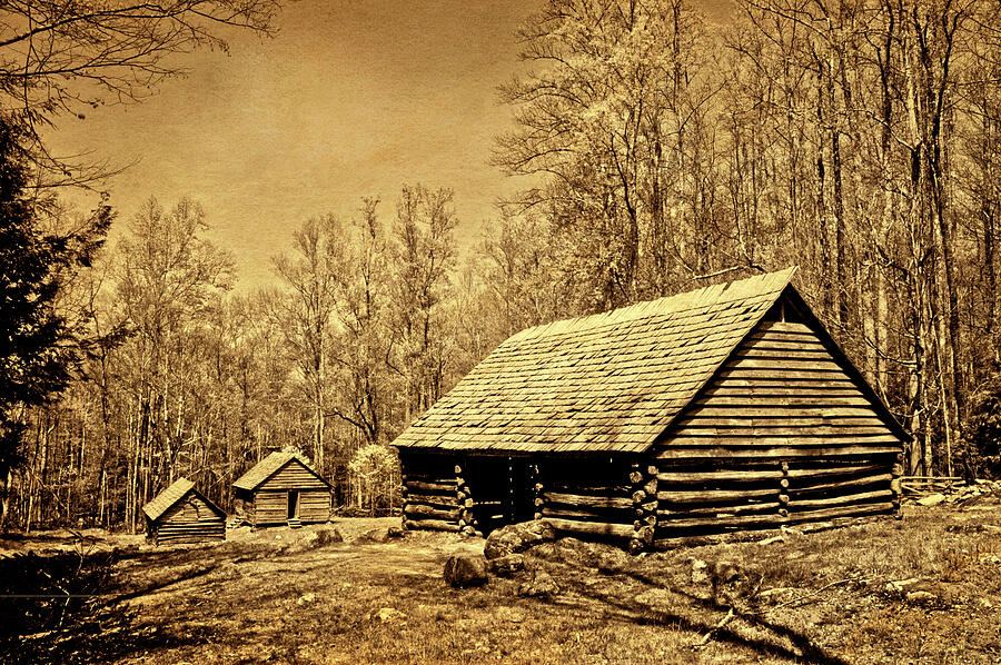 Old Appalachian Log Barn Photograph by Paul W Faust - Impressions of Light