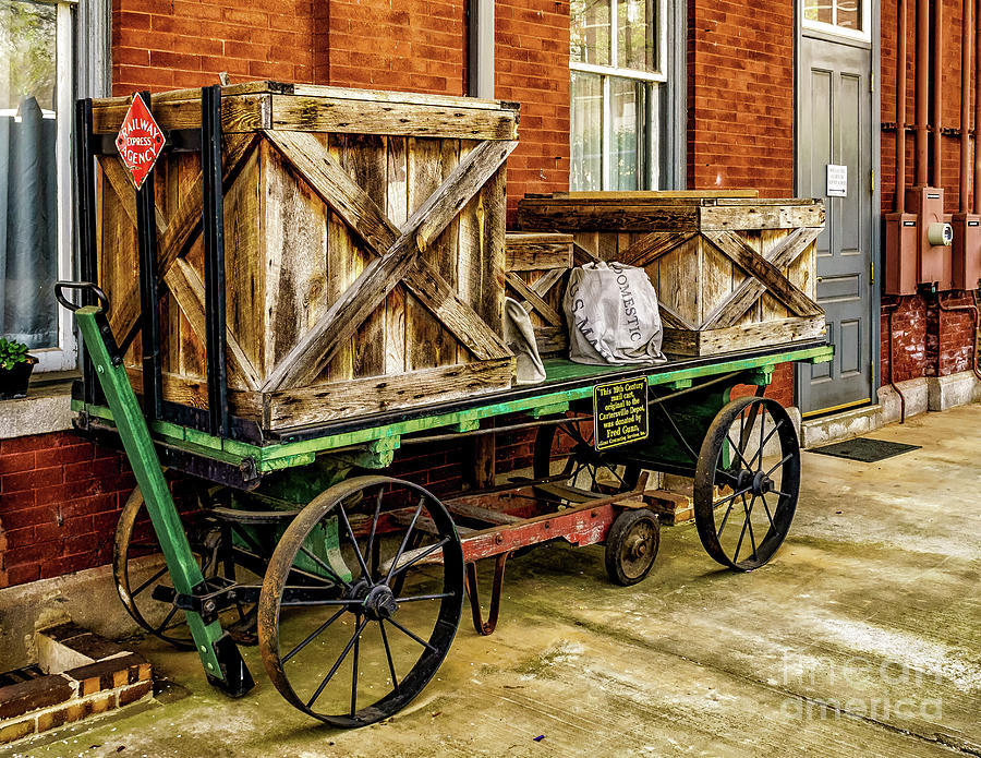 Old Baggage Cart Photograph By Nick Zelinsky Jr Fine Art America 1051