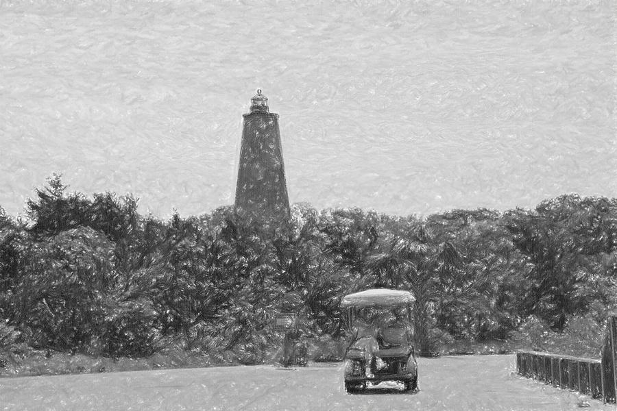 Beach Photograph - Old Baldy And Golf Cart by Cathy Lindsey