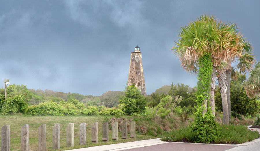 Tree Photograph - Old Baldy Lighthouse Bald Head Island by Betsy Knapp