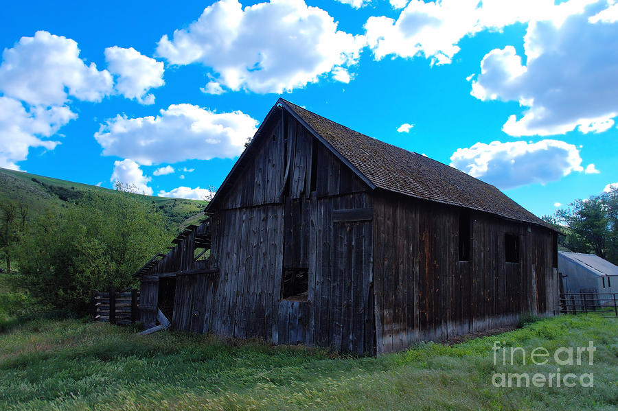 Old Barn And Clouds Photograph