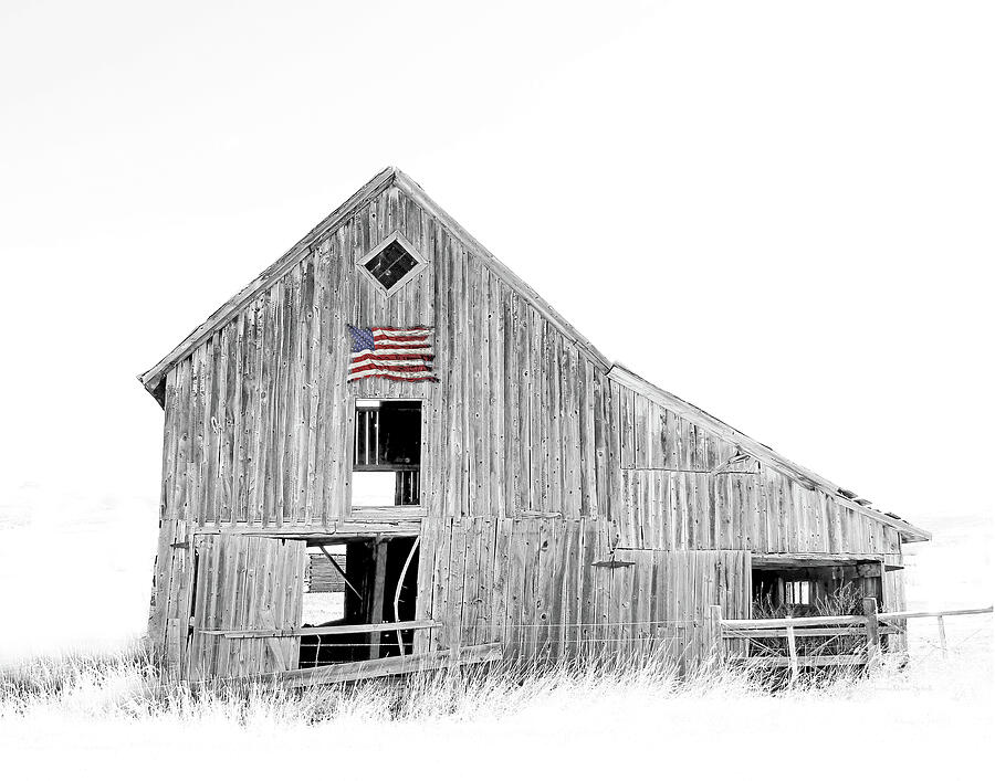 Old Barn Black and White Photograph by Jennie Marie Schell