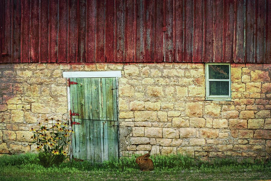 Old Barn Door And Window Photograph