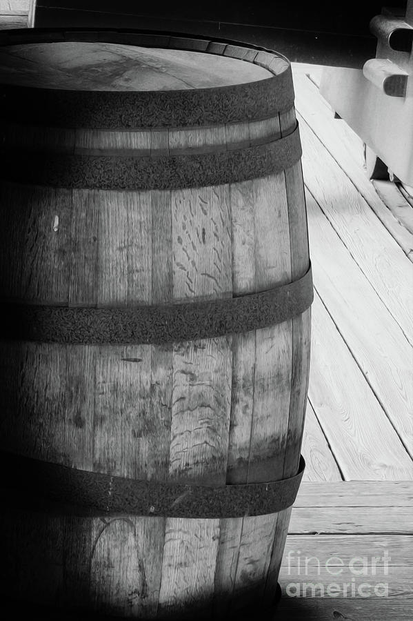 Vintage Photograph - Old Barrel by Dawn Gari