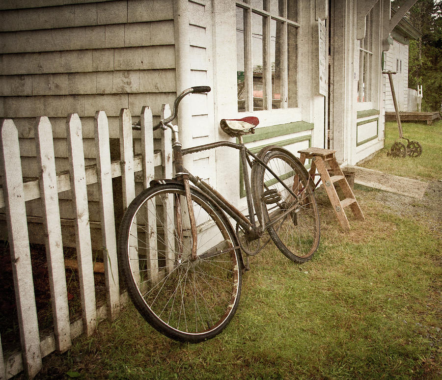 Old Bicycle Photograph by Nancy Rose
