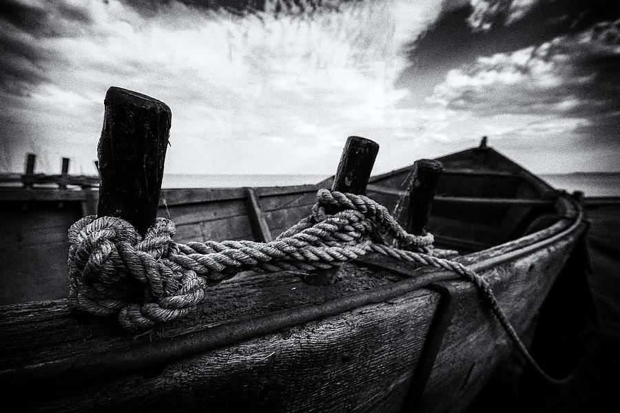 Man Photograph - Old Boat by Normunds Kaprano