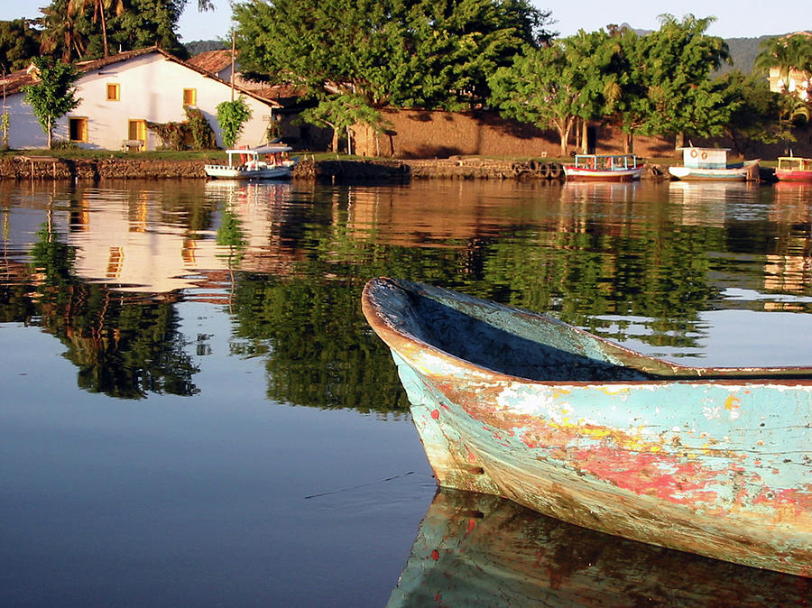 Old Boat On Paraty River Photograph by C. Quandt Photography