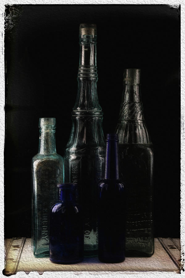 Old Bottles Photograph by Keith Hawley