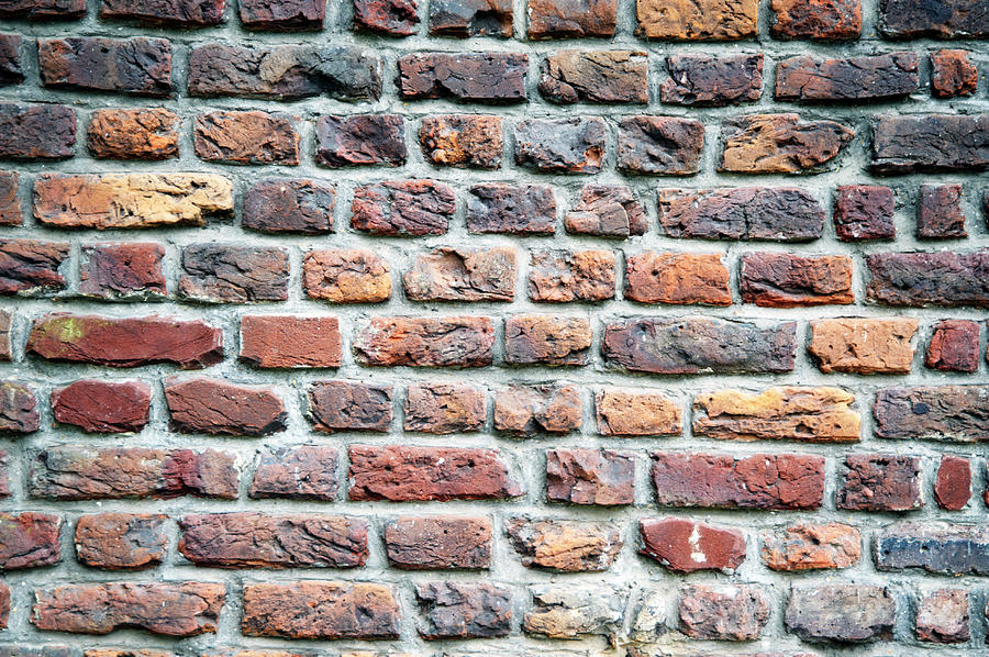 Old Brick Wall Photograph by Liz Whitaker