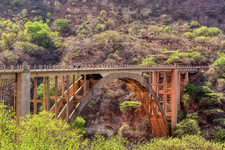 old bridge across Blue Nile, Ethiopia Photograph by Artush Foto - Fine ...