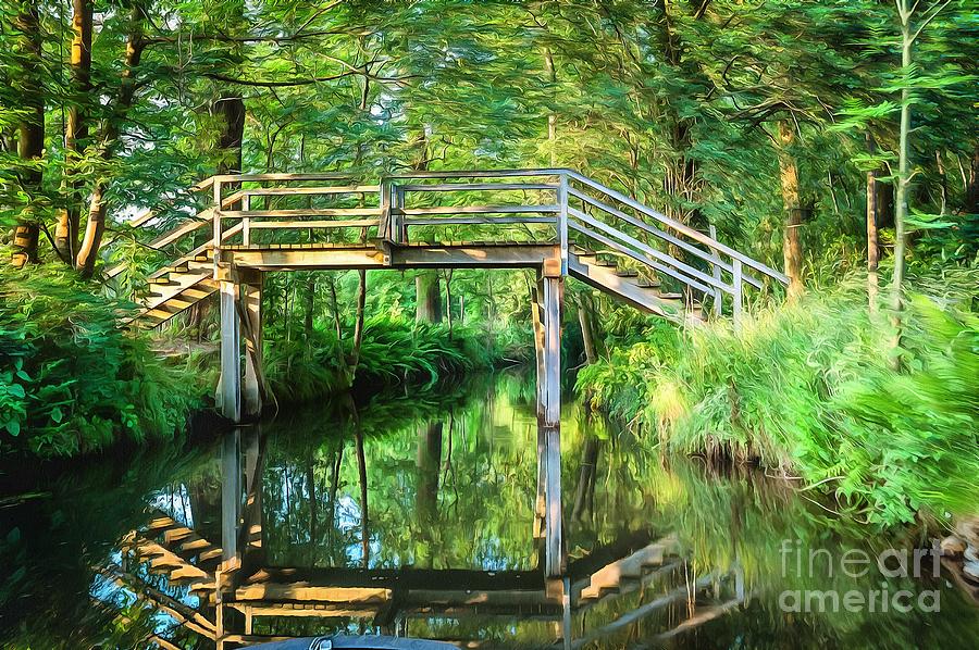 Old Bridge in the Spreewald Photograph by Eva Lechner
