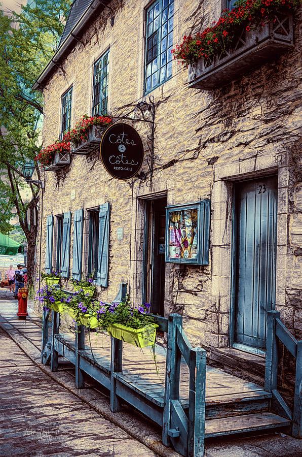 Old Building Facade - Quebec City Photograph by Maria Angelica Maira