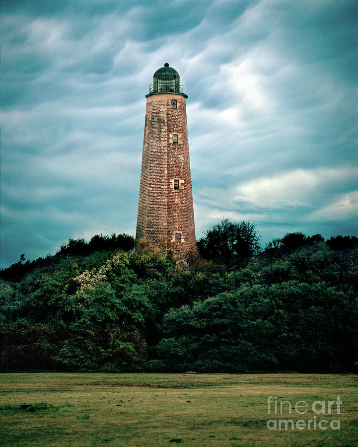 Old Cape Henry Lighthouse, Storm Clouds, Virginia Photograph by Wernher Krutein