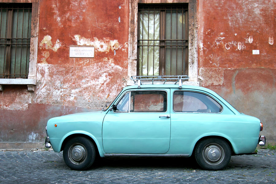 Old Car In Rome Photograph by Mmac72