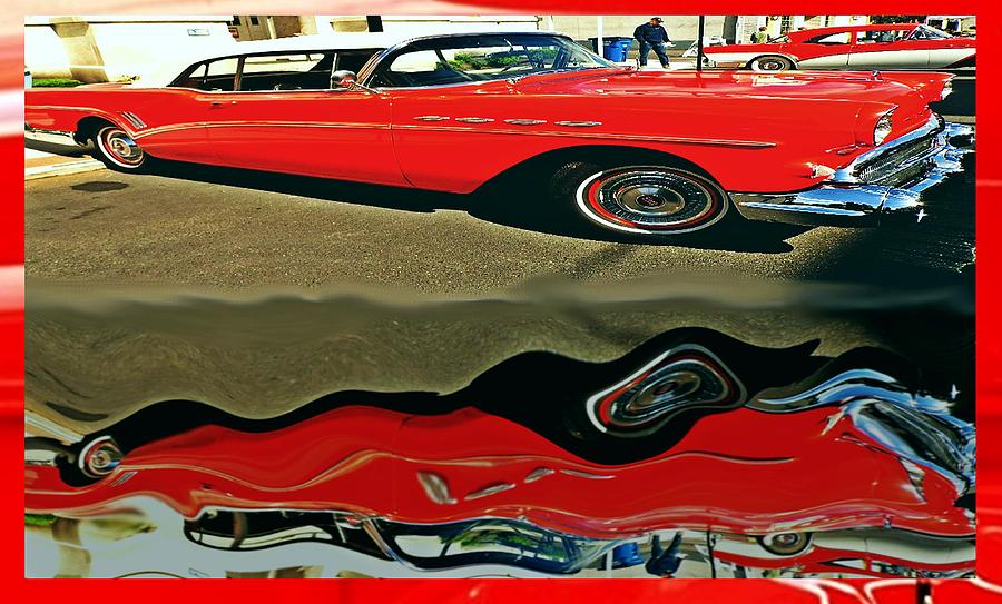 Old car reflection Photograph by Karl Rose