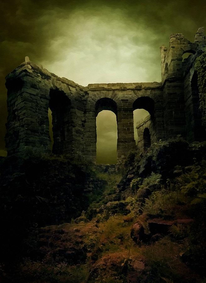 Old Castle Ruins Near Hurterhurst L B Digital Art By Gert J Rheeders