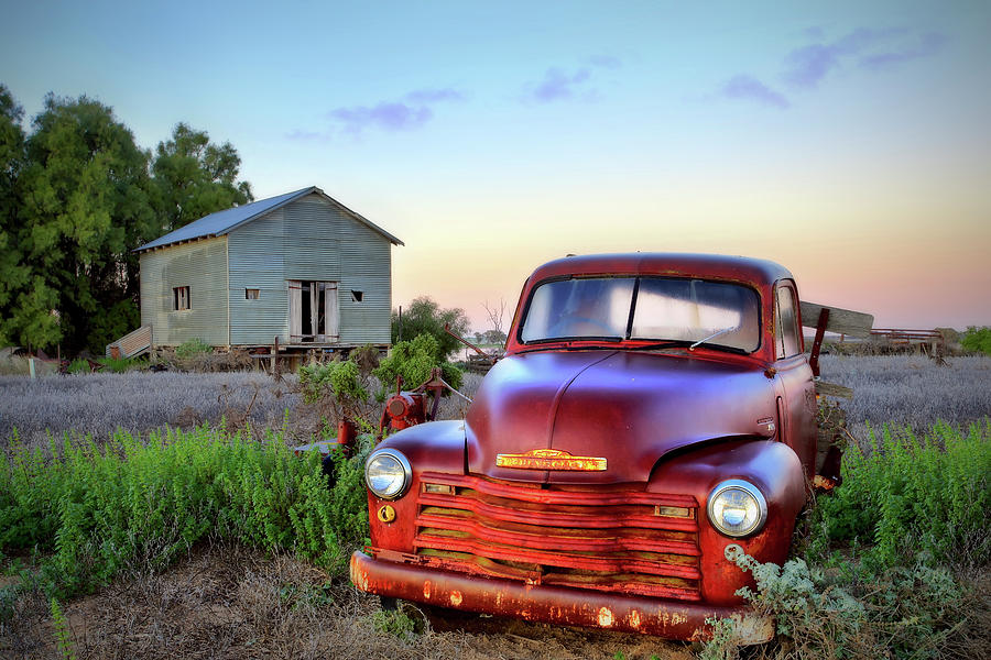 Barn Photograph - Old Chev by Wayne Bradbury Photography
