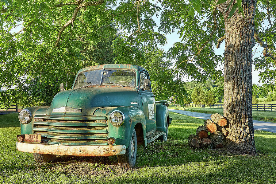 Old Chevy Pickup Truck Photograph by Brian Simpson