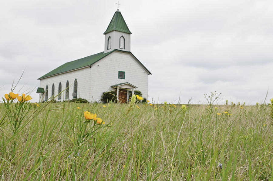Old Church On The Prairie Photograph by Shannonforehand