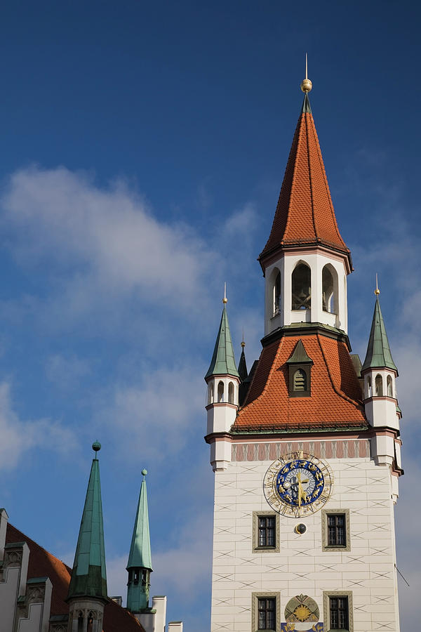 Old City Hall Clock Tower, Marienplatz, Munich, Bavaria, Germany