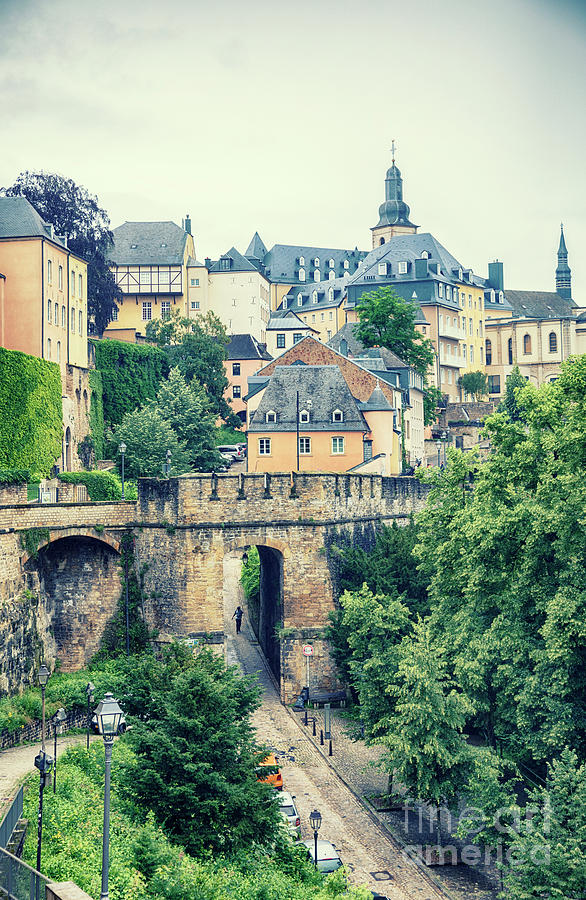 old city Luxembourg from above Photograph by Ariadna De Raadt