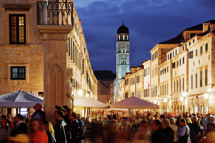 Old City Of Dubrovnik At Dusk, Croatia Photograph by Radius Images Old City Of Dubrovnik At Dusk, Croatia Photograph by Radius Images
