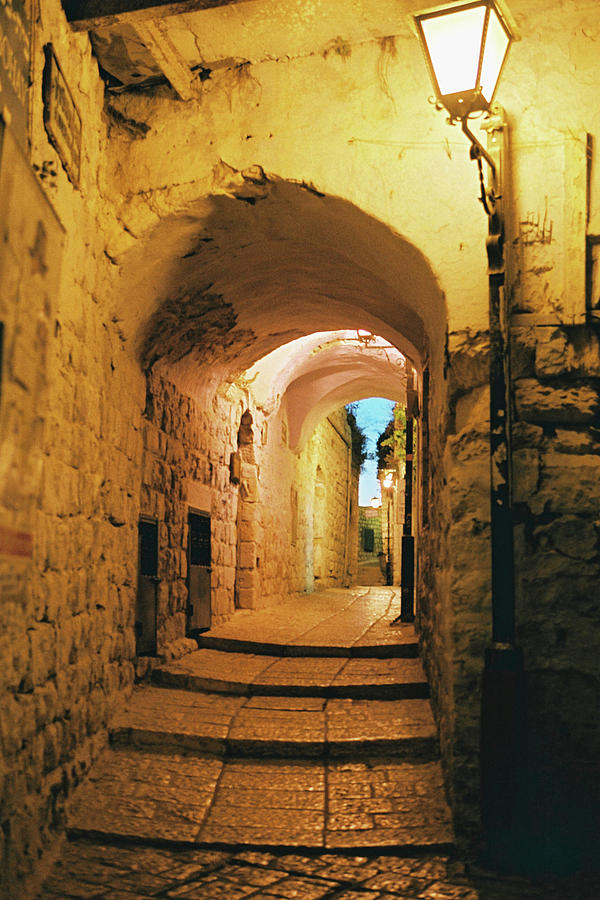 Old City Safed Photograph by Alon Mandel