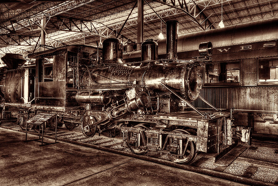 Train Photograph - Old Climax Engine No 4 by Paul W Faust -  Impressions of Light