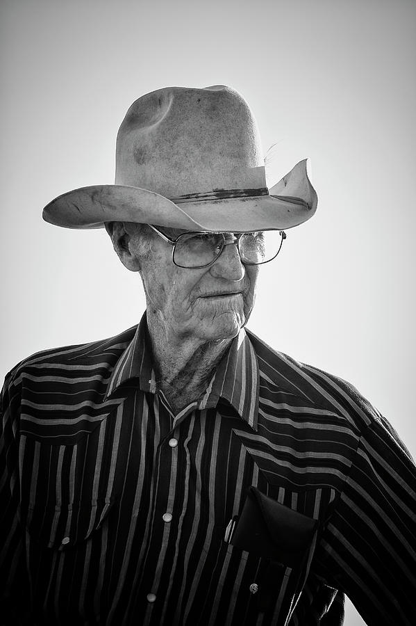 People Photograph - Old Cowboy by Dan Ballard