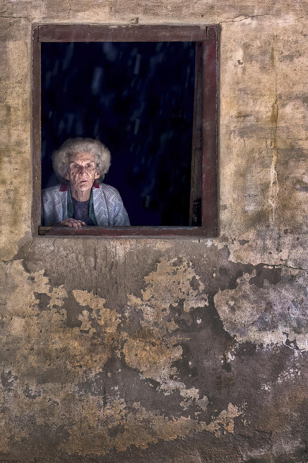 Portrait Photograph - Old Cuban Woman by Dan M?r??escu