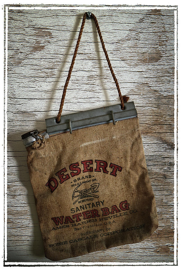 Old Desert Water Bag Photograph by Scott Kingery