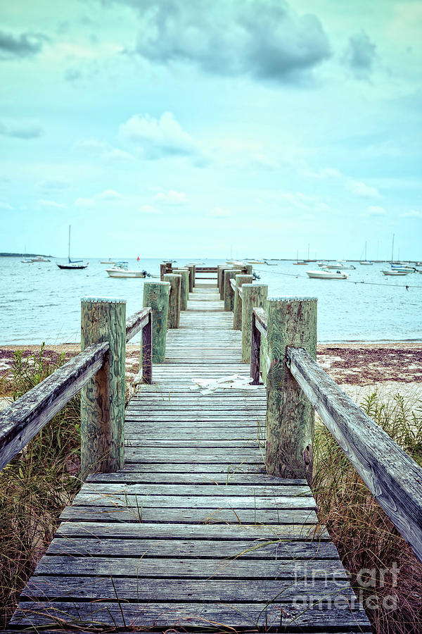 Old Dock Hyannis Port Cape Cod MA Photograph by Edward Fielding